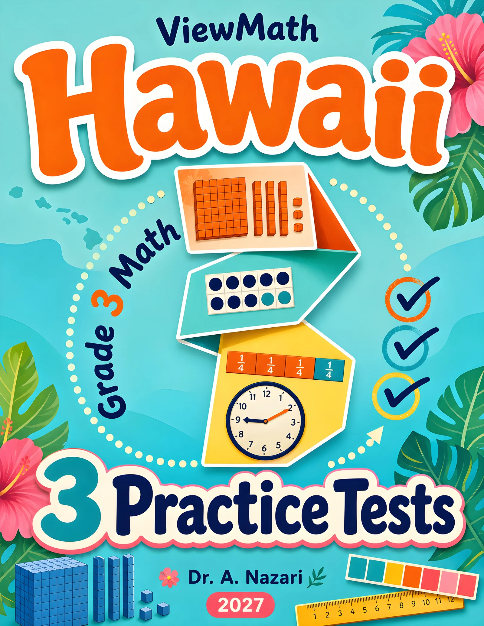 Hawaii SBA Grade 4 Math Practice Tests Bundle: 25 Unique Full-Length Tests