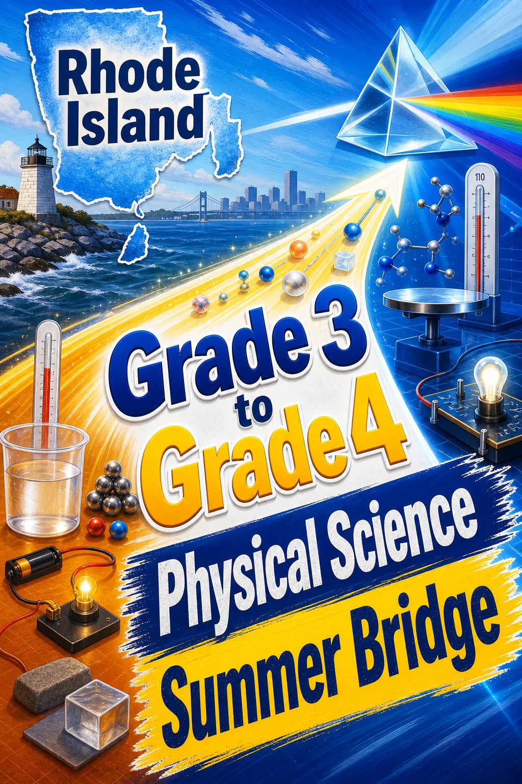 Rhode Island Grade 3 to Grade 4 Physical Science Summer Bridge