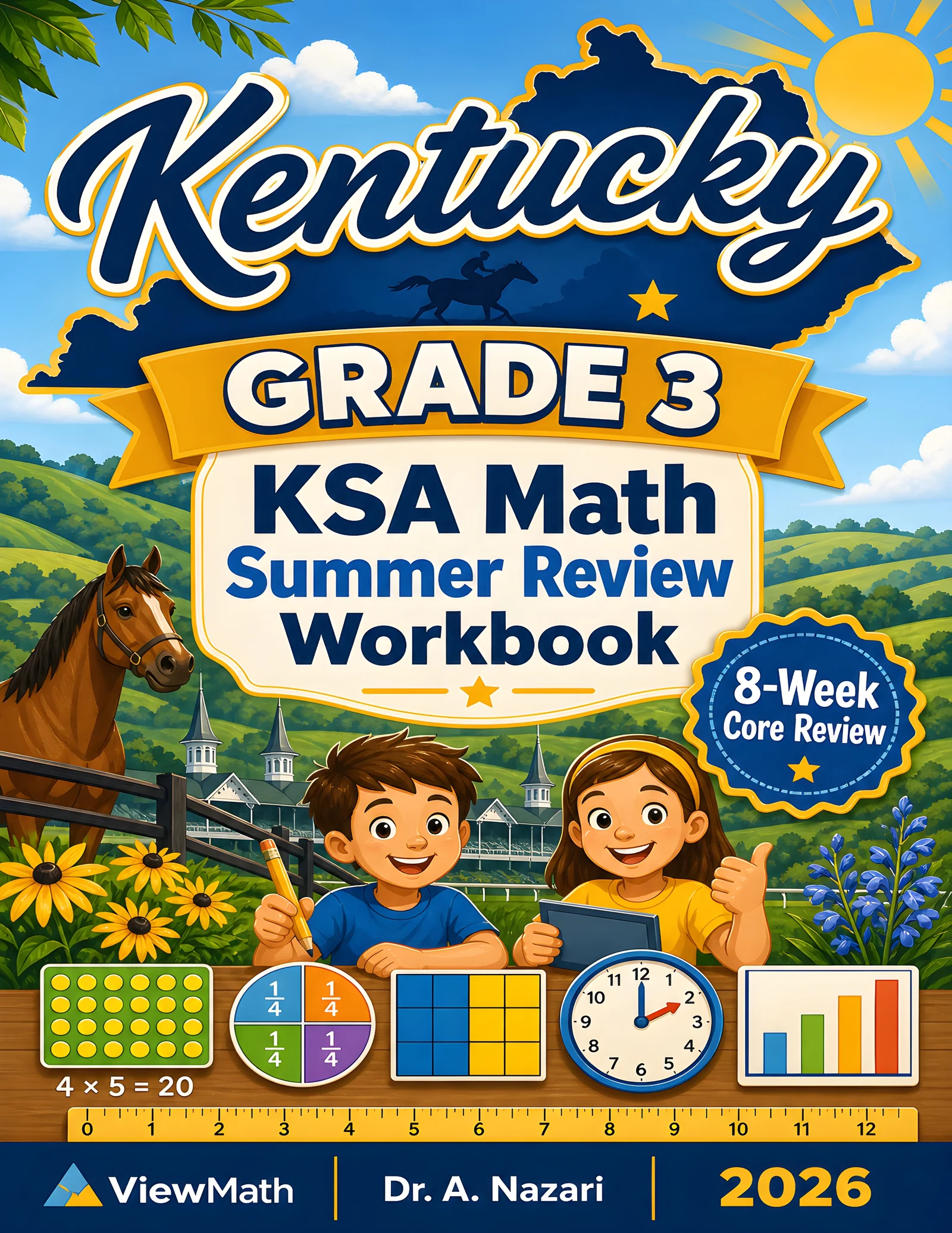 Kentucky KSA Grade 3 Math Summer Review Workbook