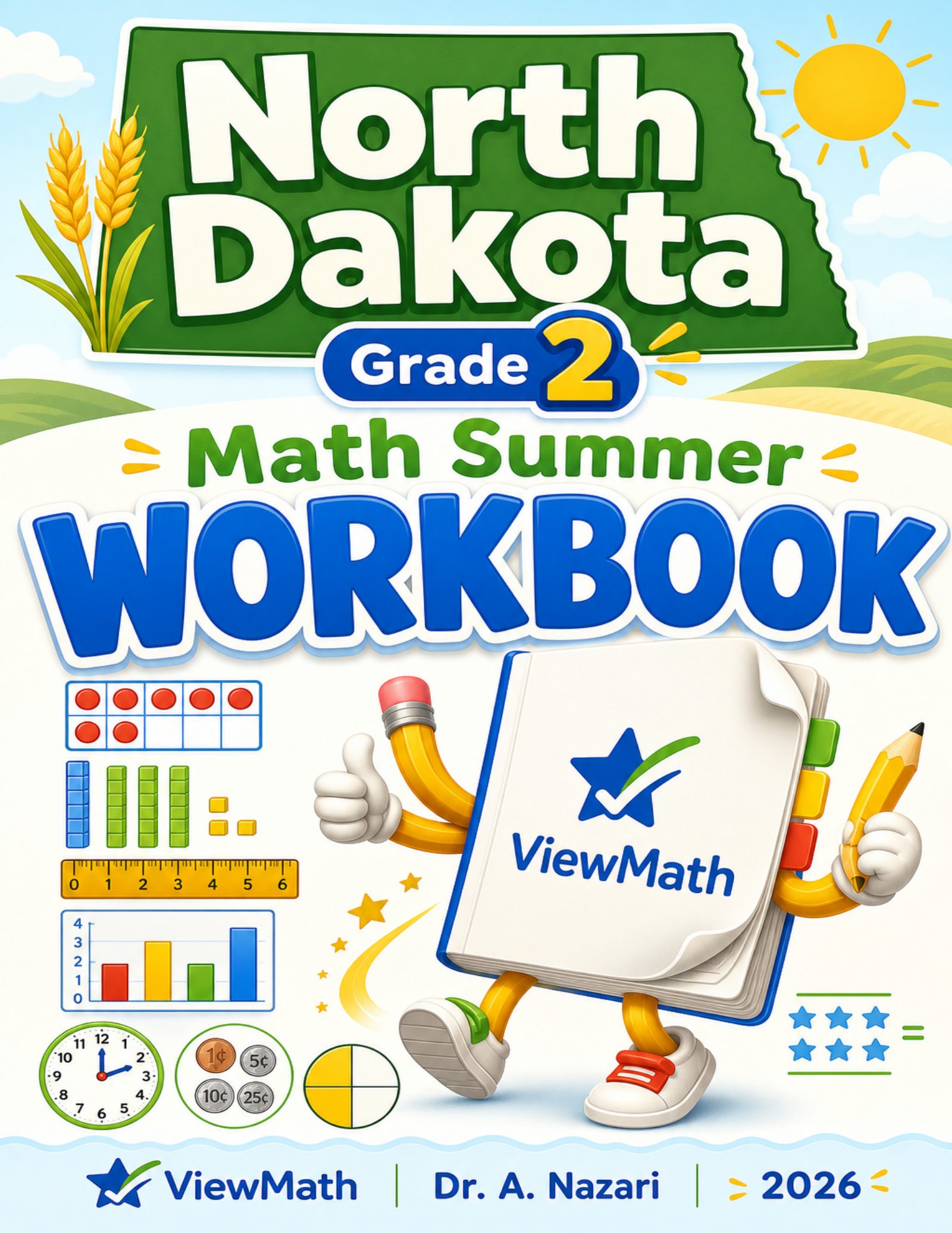 North Dakota Grade 2 Math Summer Workbook