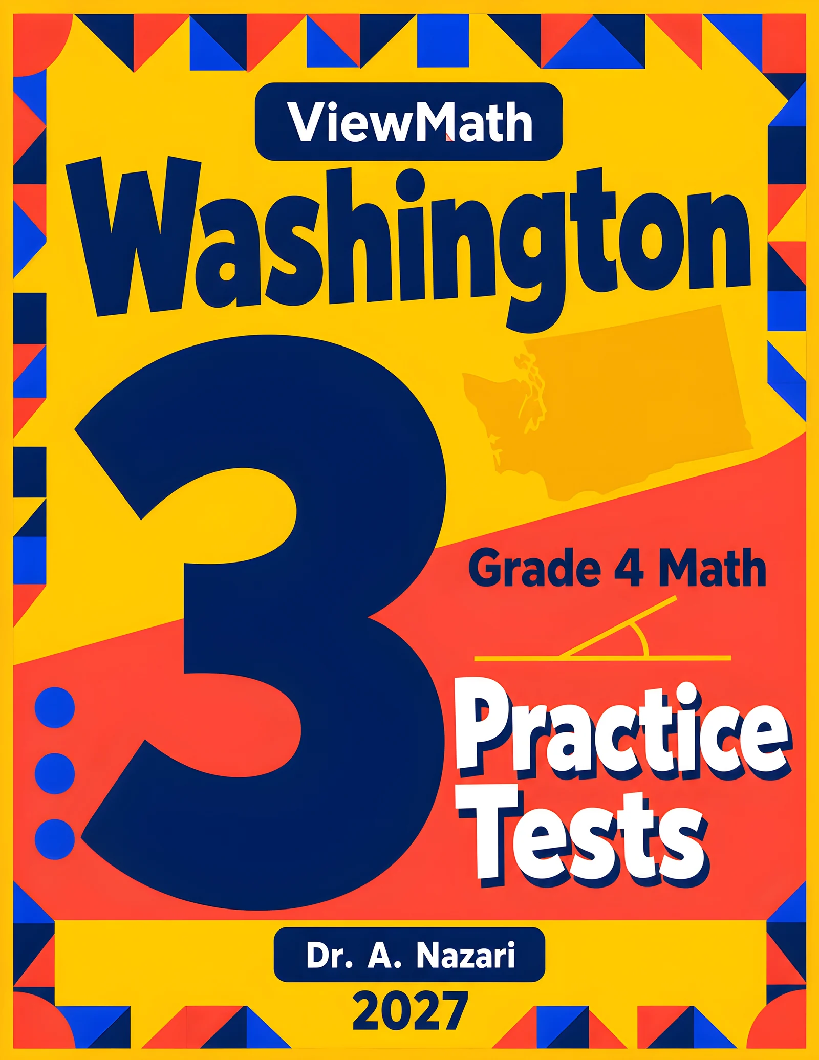 Washington SBA Grade 4 Math Practice Tests Bundle: 25 Unique Full-Length Tests