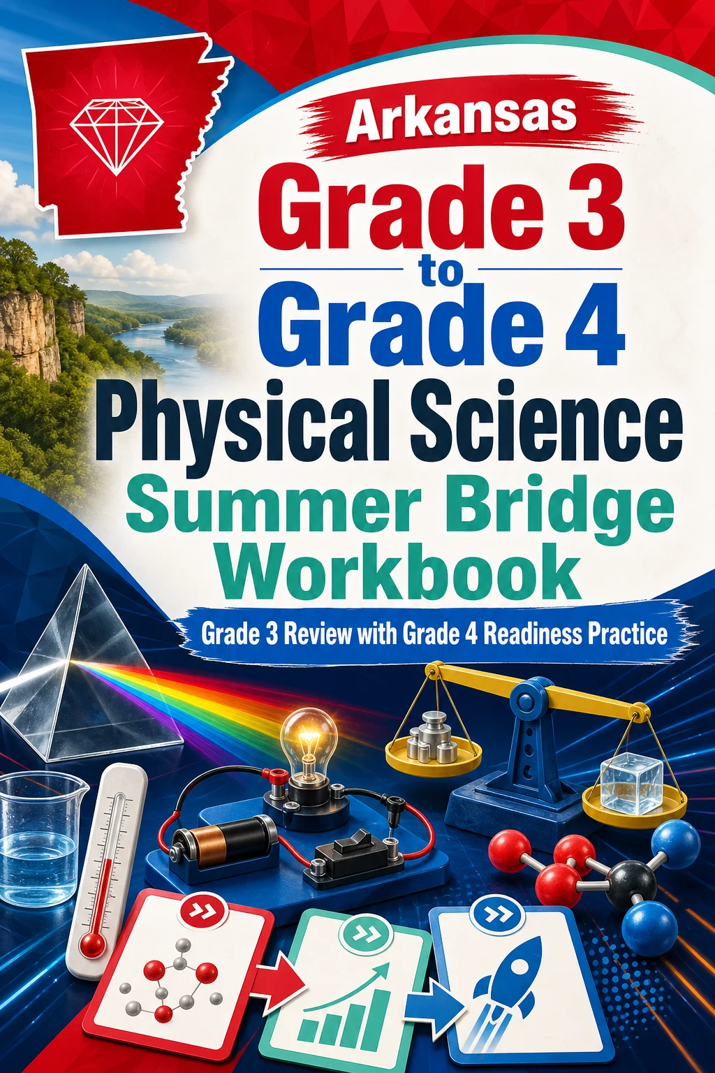 Arkansas Grade 3 to Grade 4 Physical Science Summer Bridge Workbook