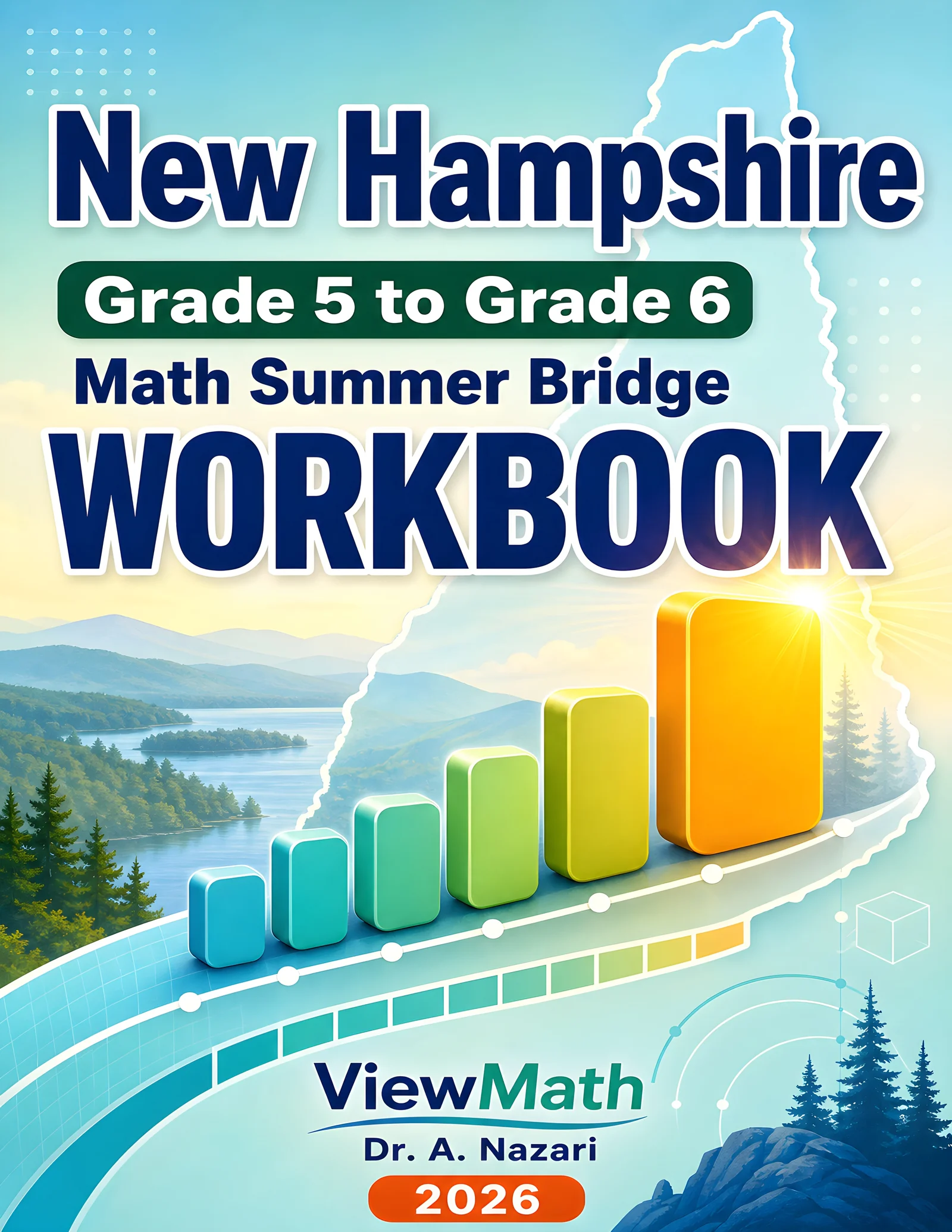 New Hampshire NH SAS Grade 5 Math Summer Bridge Workbook