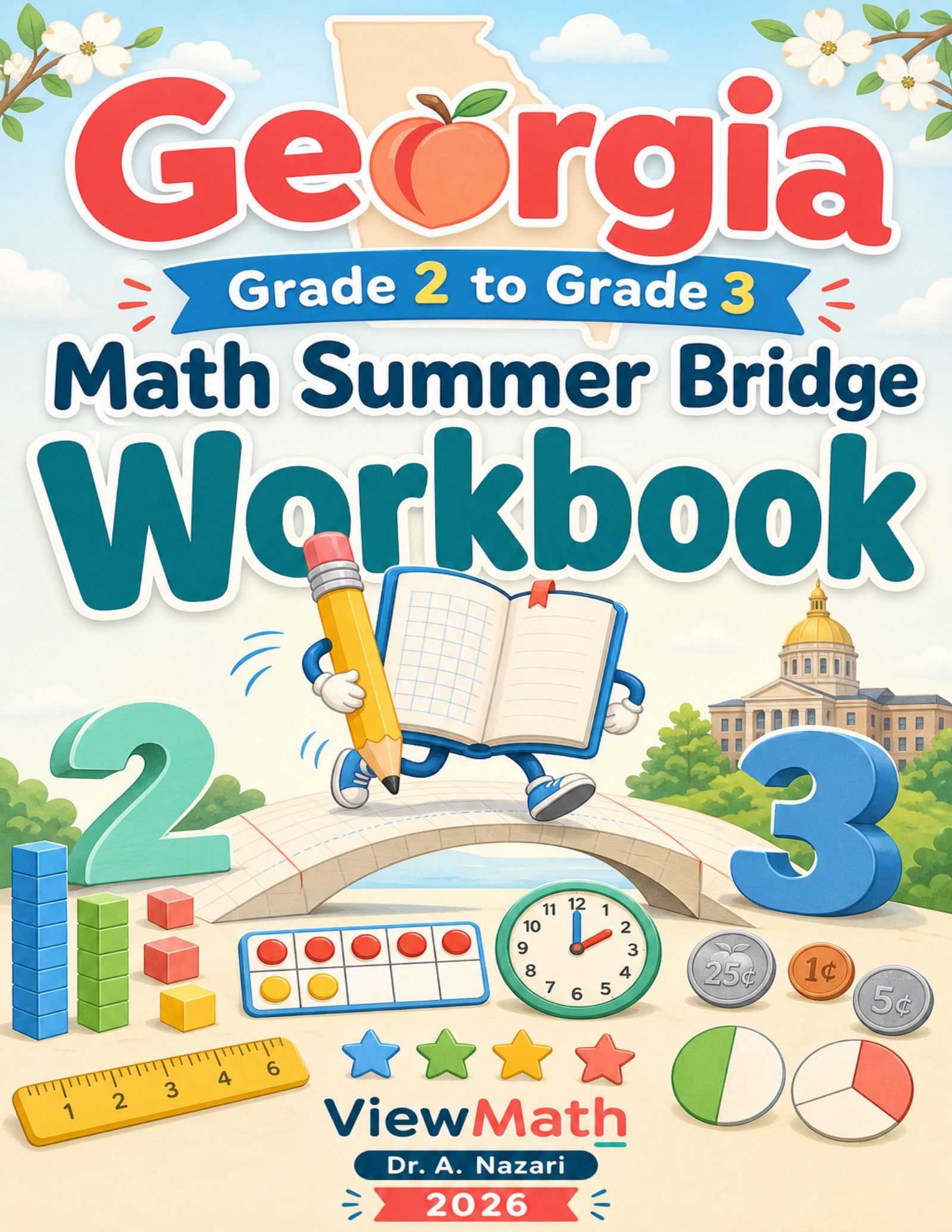 Georgia Grade 2 to Grade 3 Math Summer Bridge Workbook