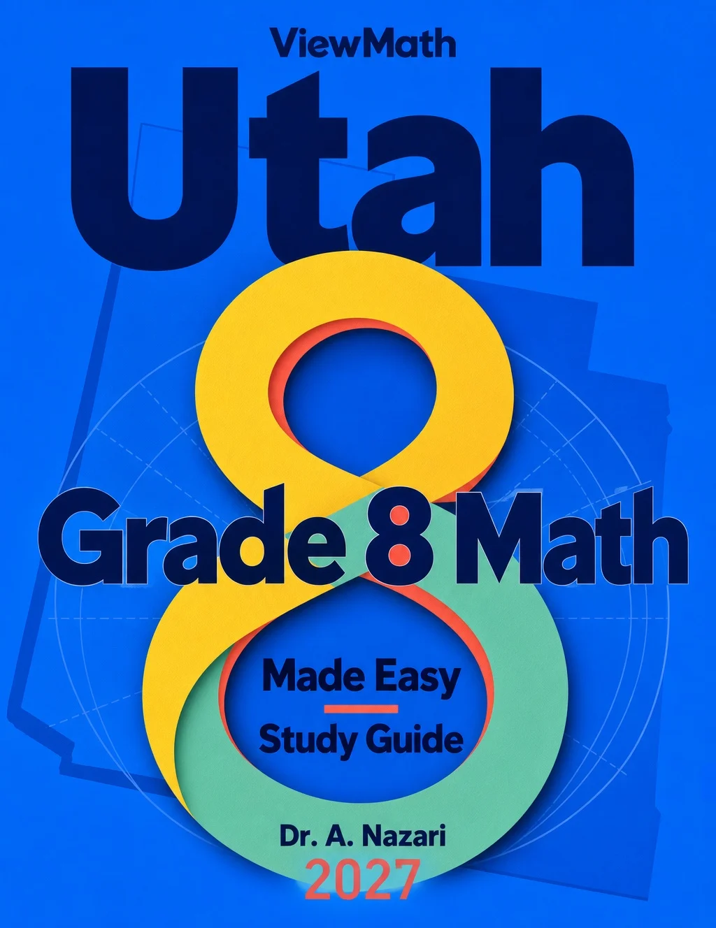 Utah RISE Grade 8 Math Learn & Test Bundle: 3 Guides, Workbook & 25 Tests