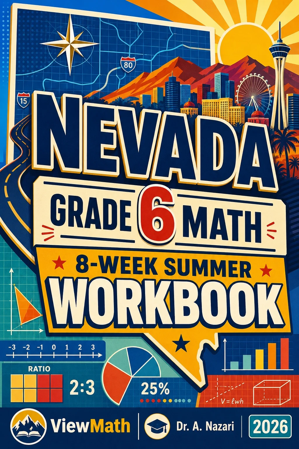 Nevada SBAC Grade 6 Math Summer Review Workbook