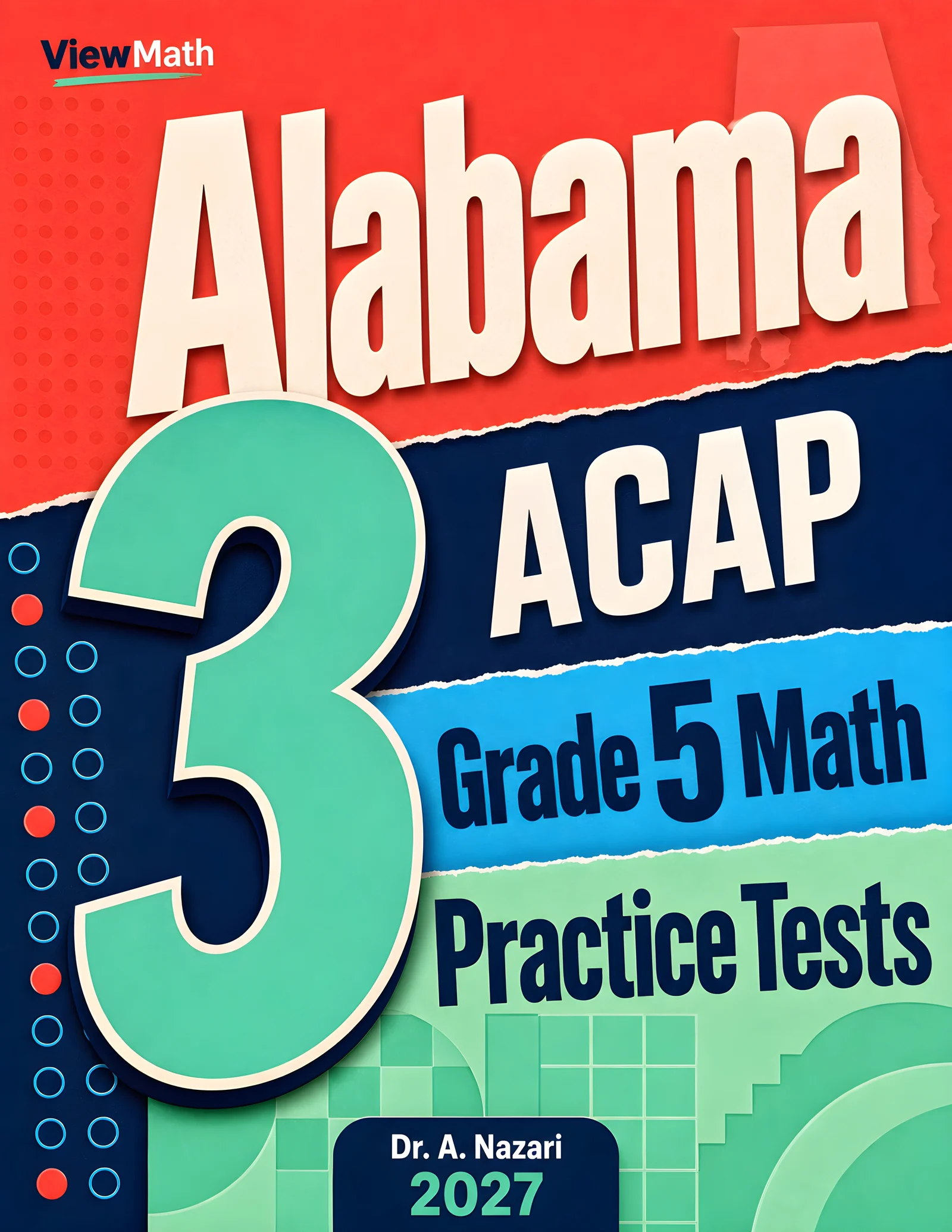 Alabama ACAP Grade 5 Math Practice Tests Bundle: 25 Unique Full-Length Tests