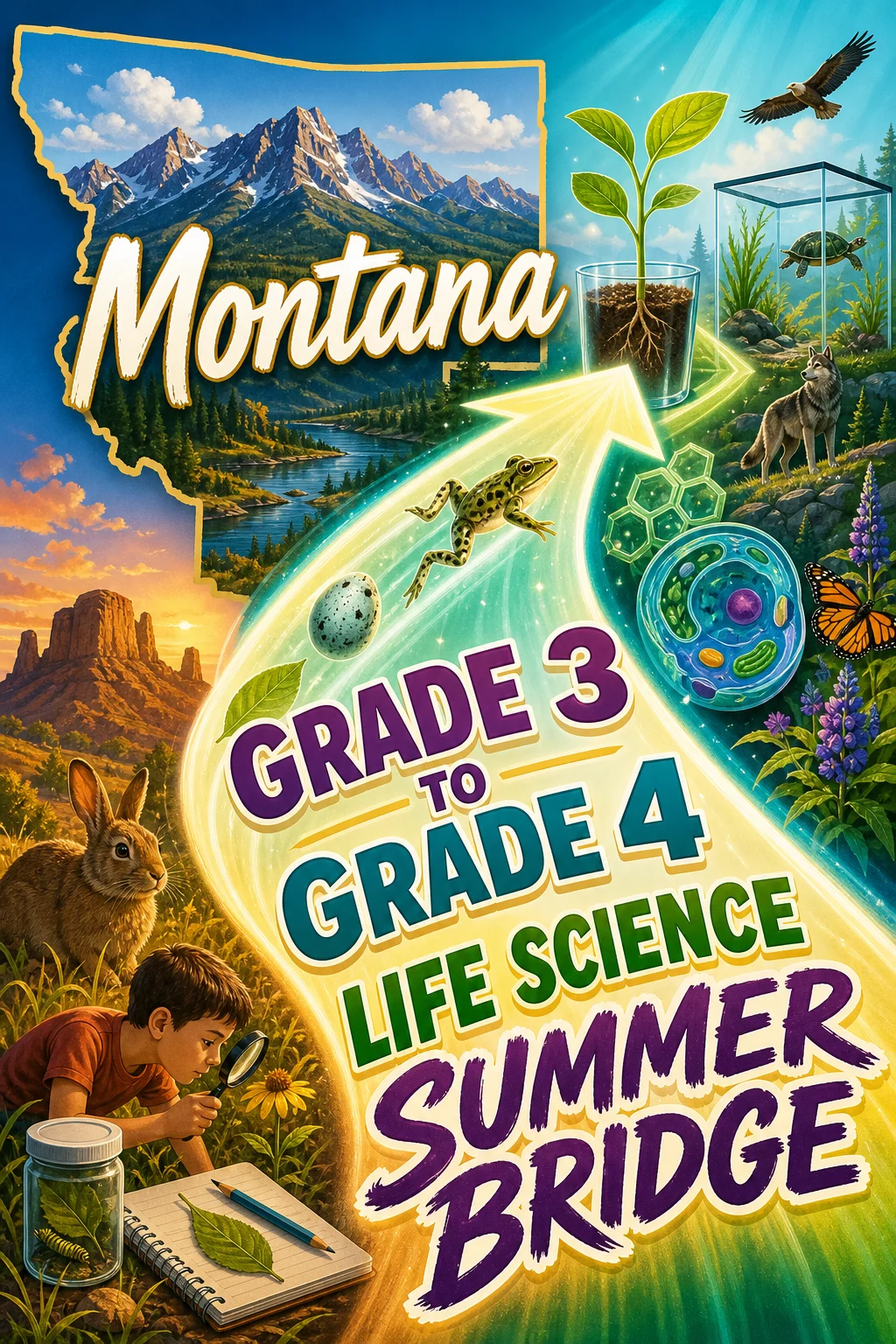 Montana Grade 3 to Grade 4 Life Science Summer Bridge