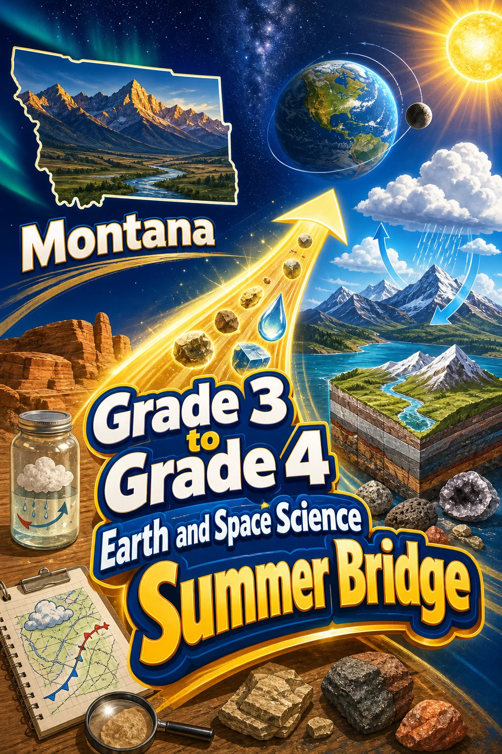 Montana Grade 3 to Grade 4 Earth and Space Science Summer Bridge
