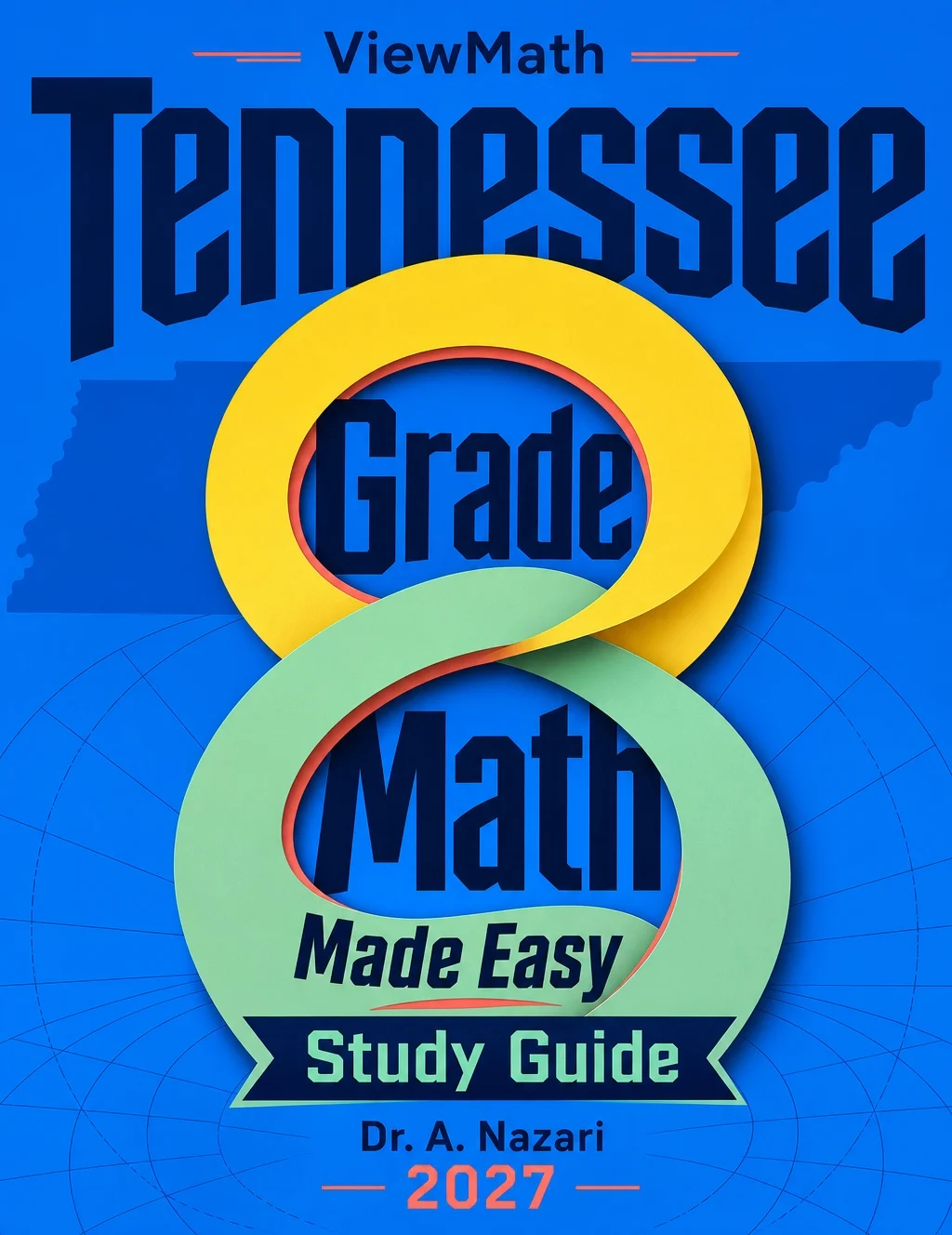 Tennessee TCAP Grade 8 Math Learn & Test Bundle: 3 Guides, Workbook & 25 Tests