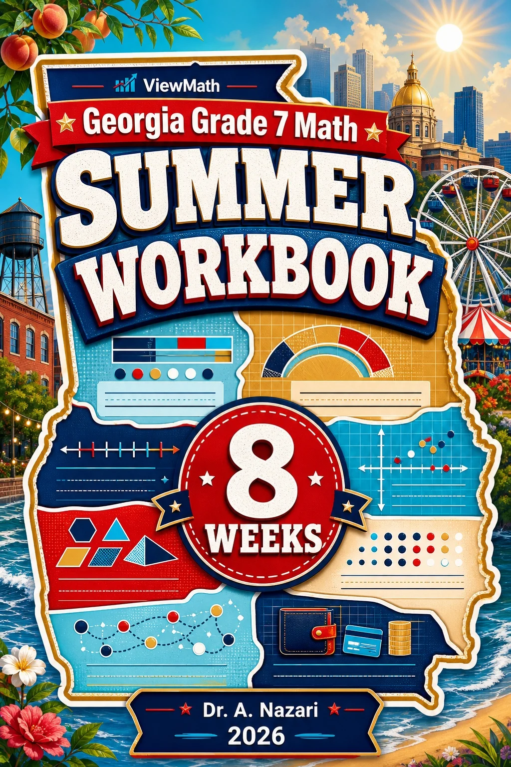 Georgia Milestones Grade 7 Math Summer Workbook