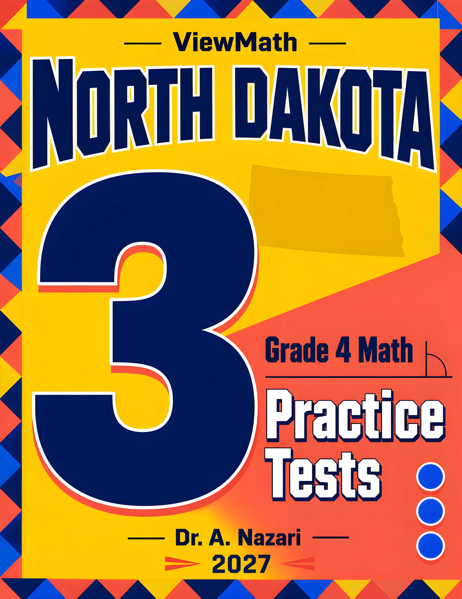 North Dakota NDSA Grade 4 Math Practice Tests Bundle: 25 Full-Length Tests