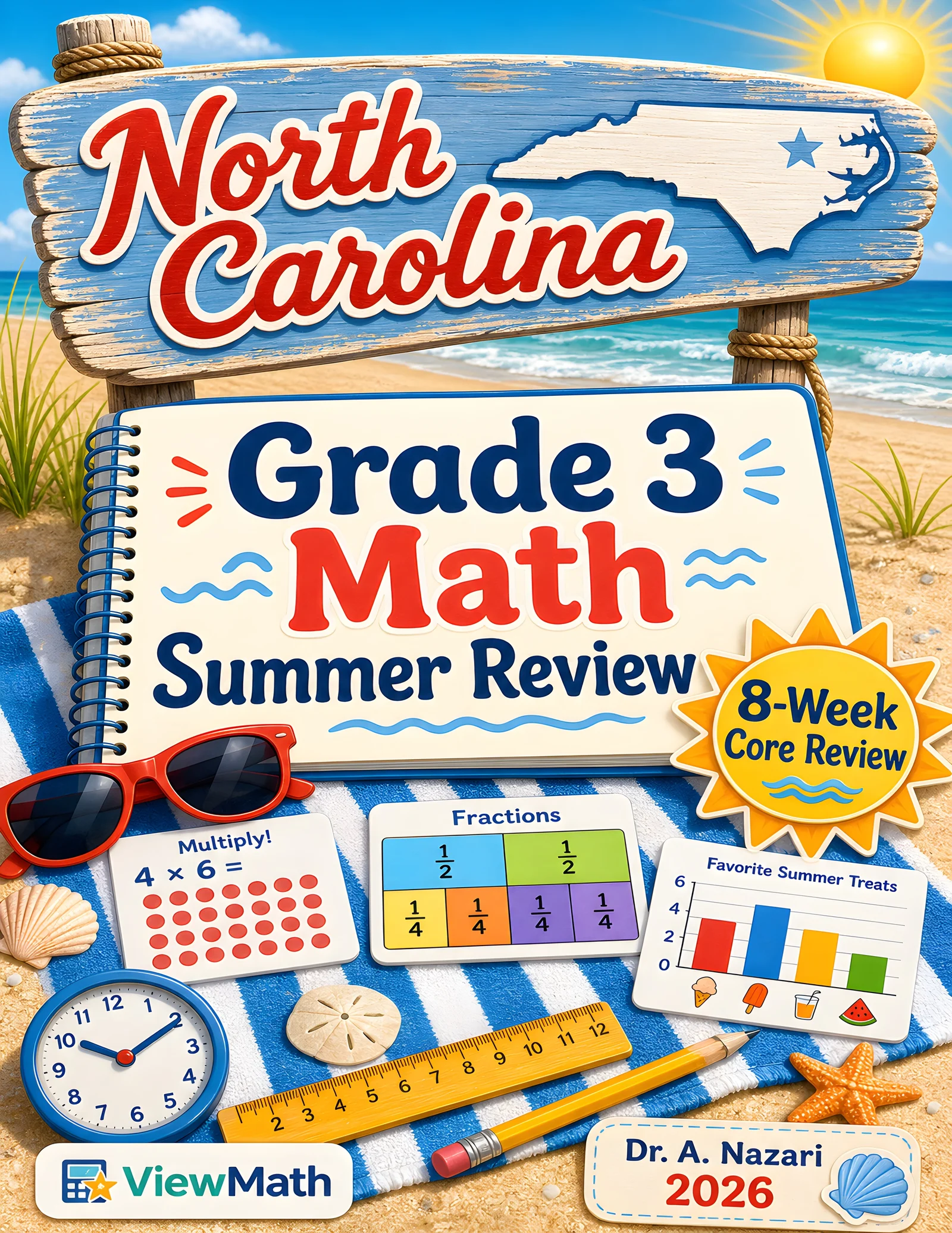 North Carolina NC EOG Grade 3 Math Summer Review