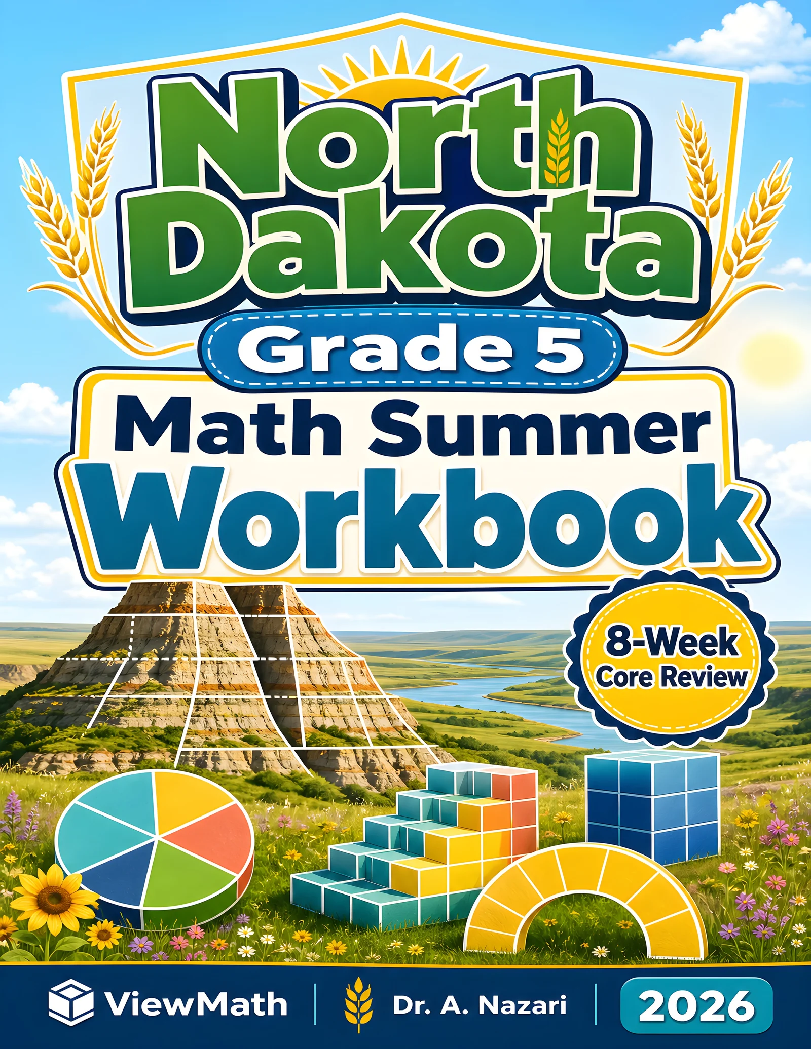 North Dakota NDSA Grade 5 Math Summer Review Workbook