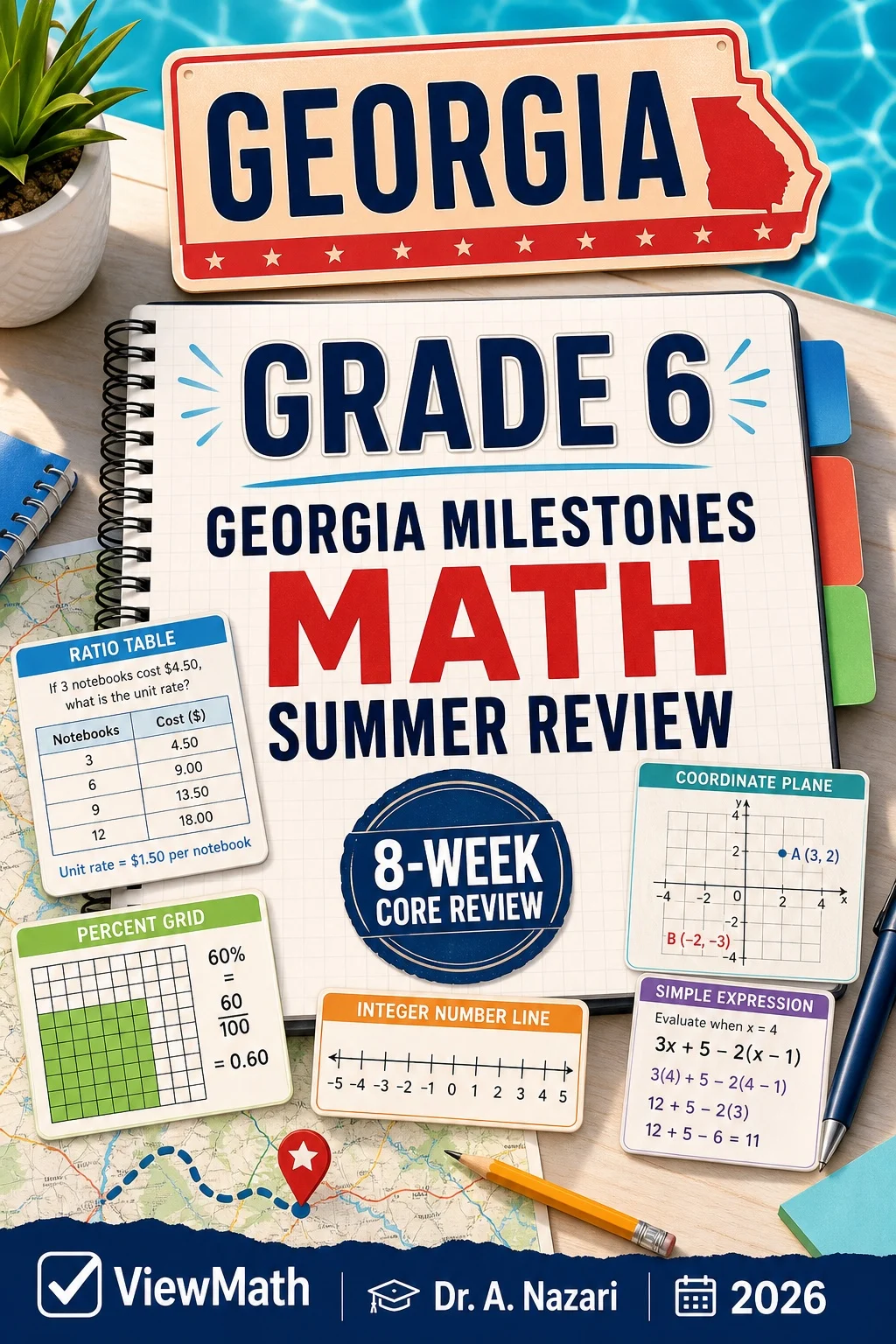 Georgia Milestones Grade 6 Math Summer Review