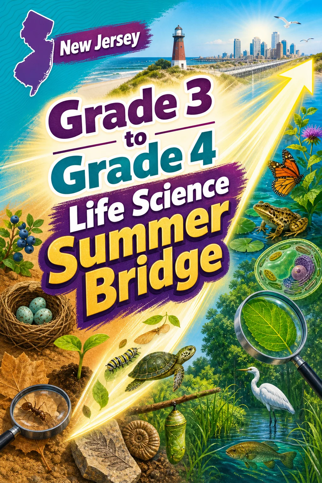 New Jersey Grade 3 to Grade 4 Life Science Summer Bridge