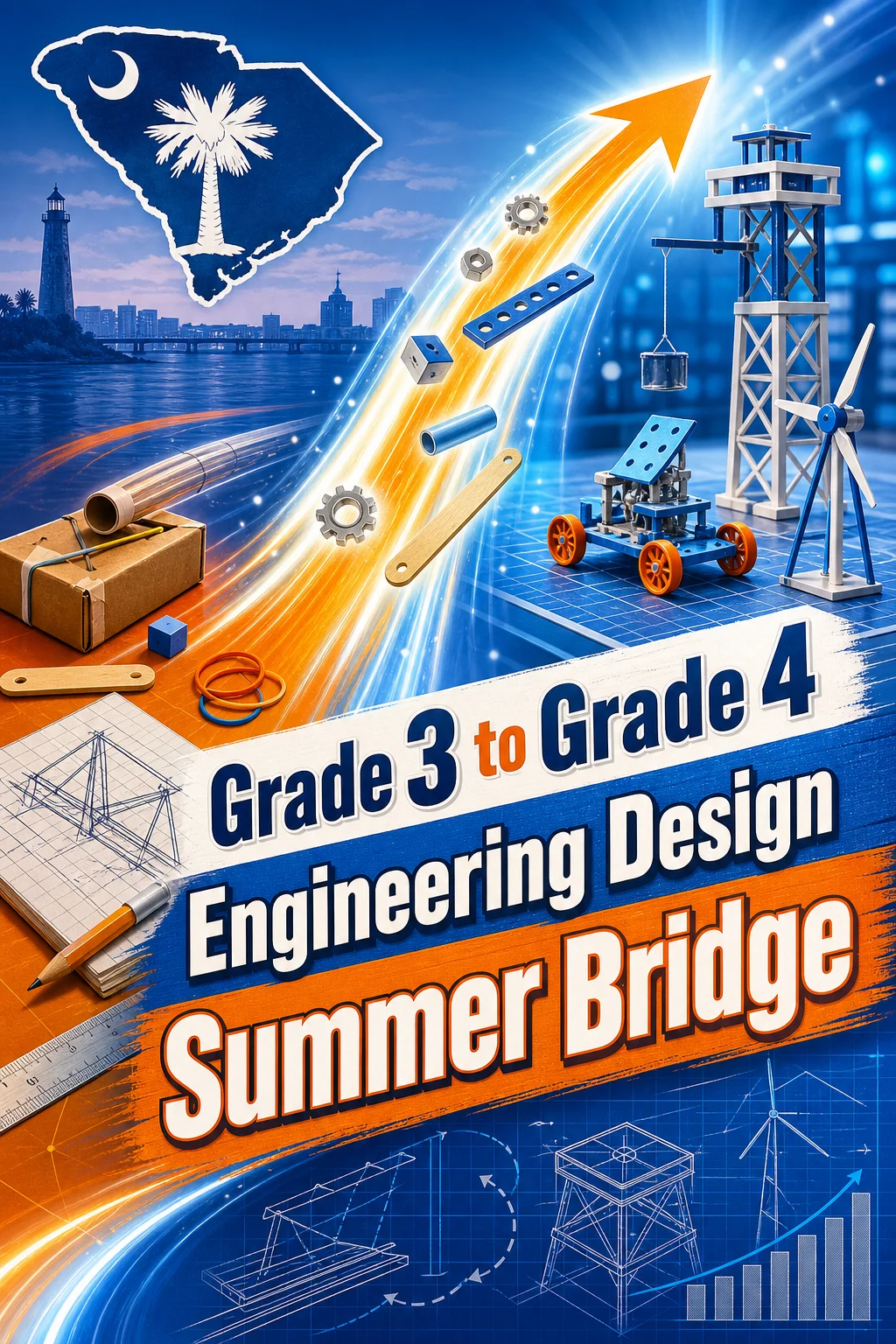 South Carolina Grade 3 to Grade 4 Engineering Design Summer Bridge