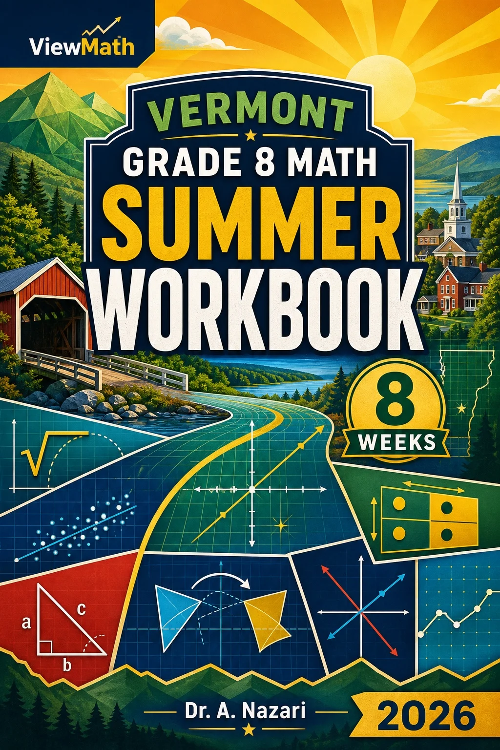 Vermont SBAC Grade 8 Math Summer Review Workbook