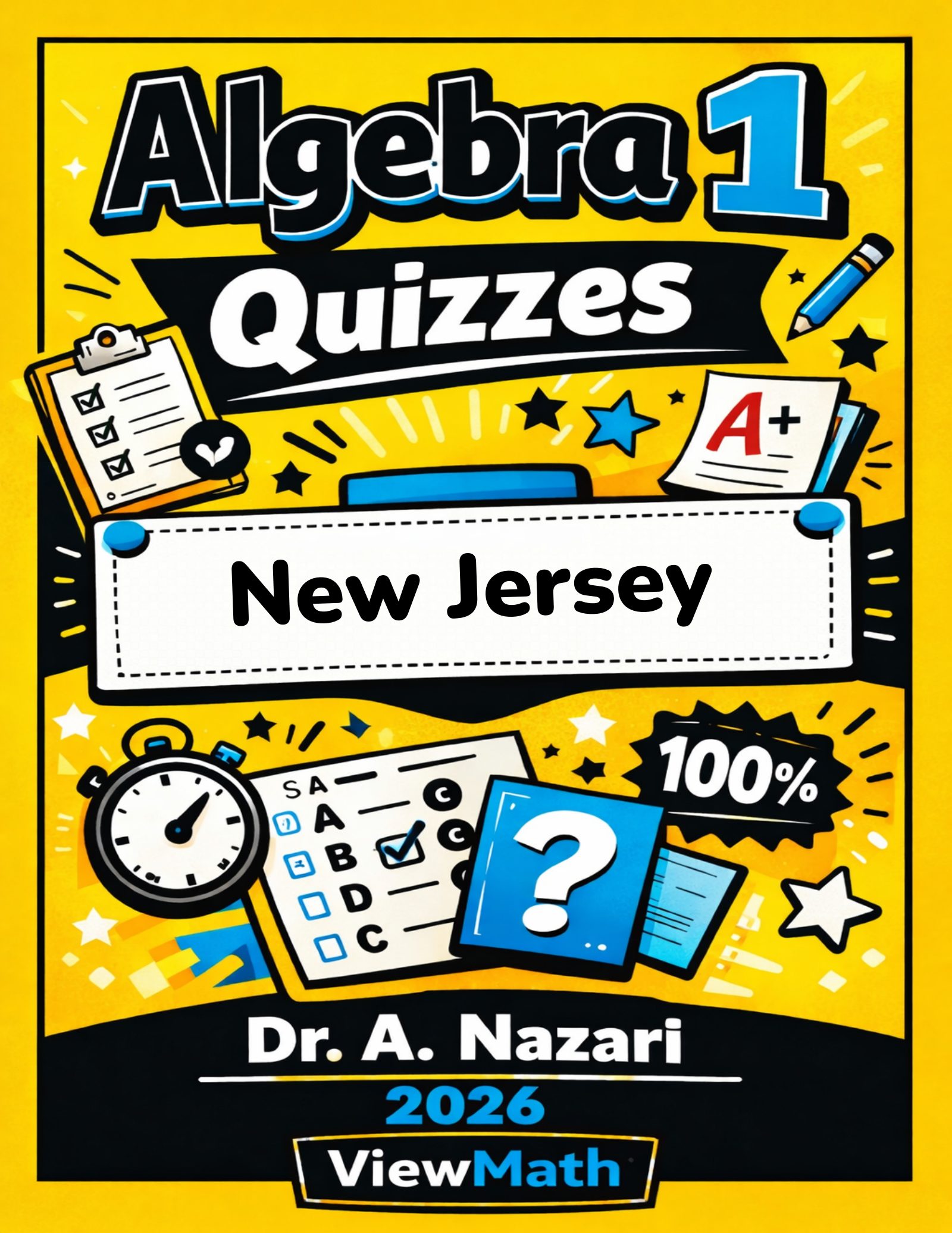 New Jersey NJSLA Algebra 1 Math Quizzes