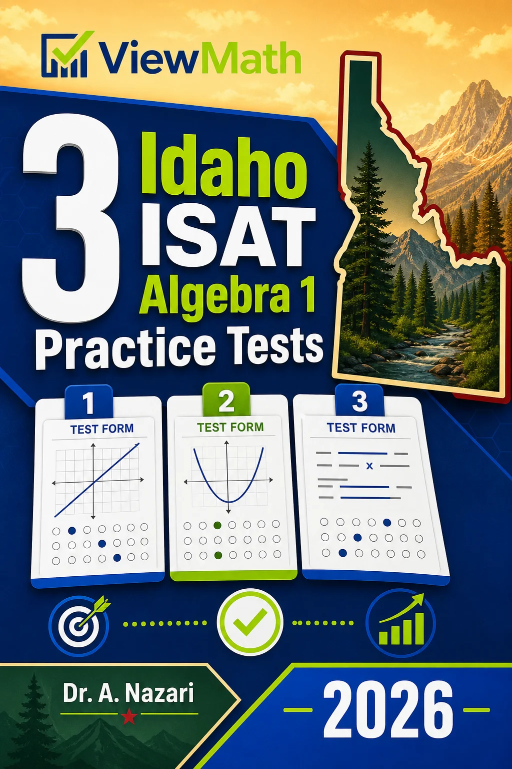 3 Idaho ISAT Algebra 1 Math Practice Tests
