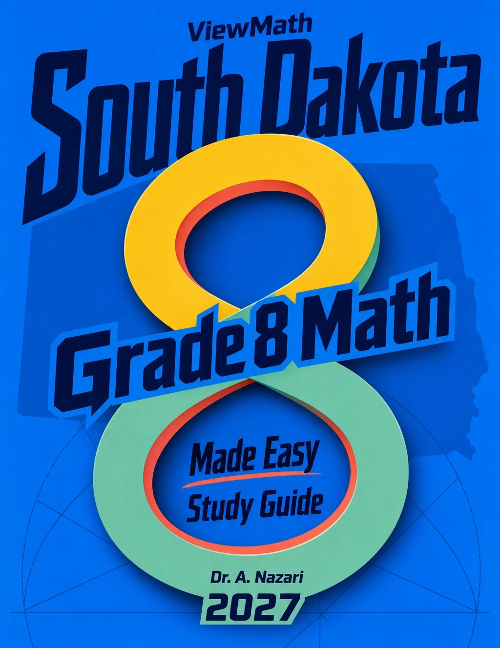 South Dakota SBA Grade 8 Math Learn & Test Bundle: 3 Guides, Workbook & 25 Tests