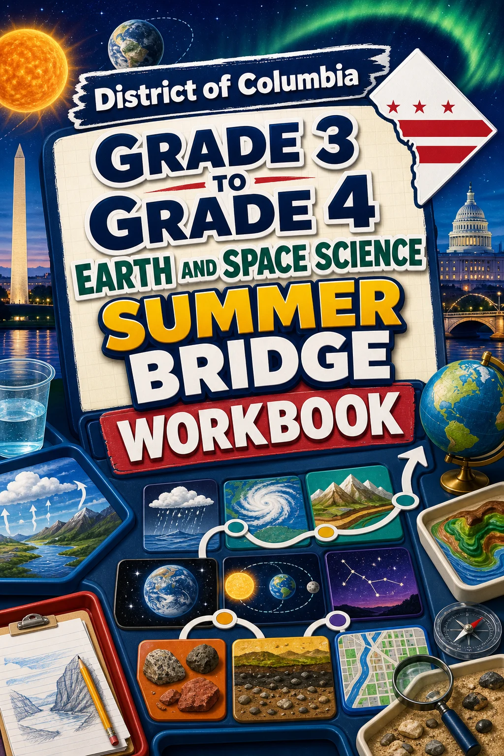 District Of Columbia Grade 3 to Grade 4 Earth and Space Science Summer Bridge Workbook