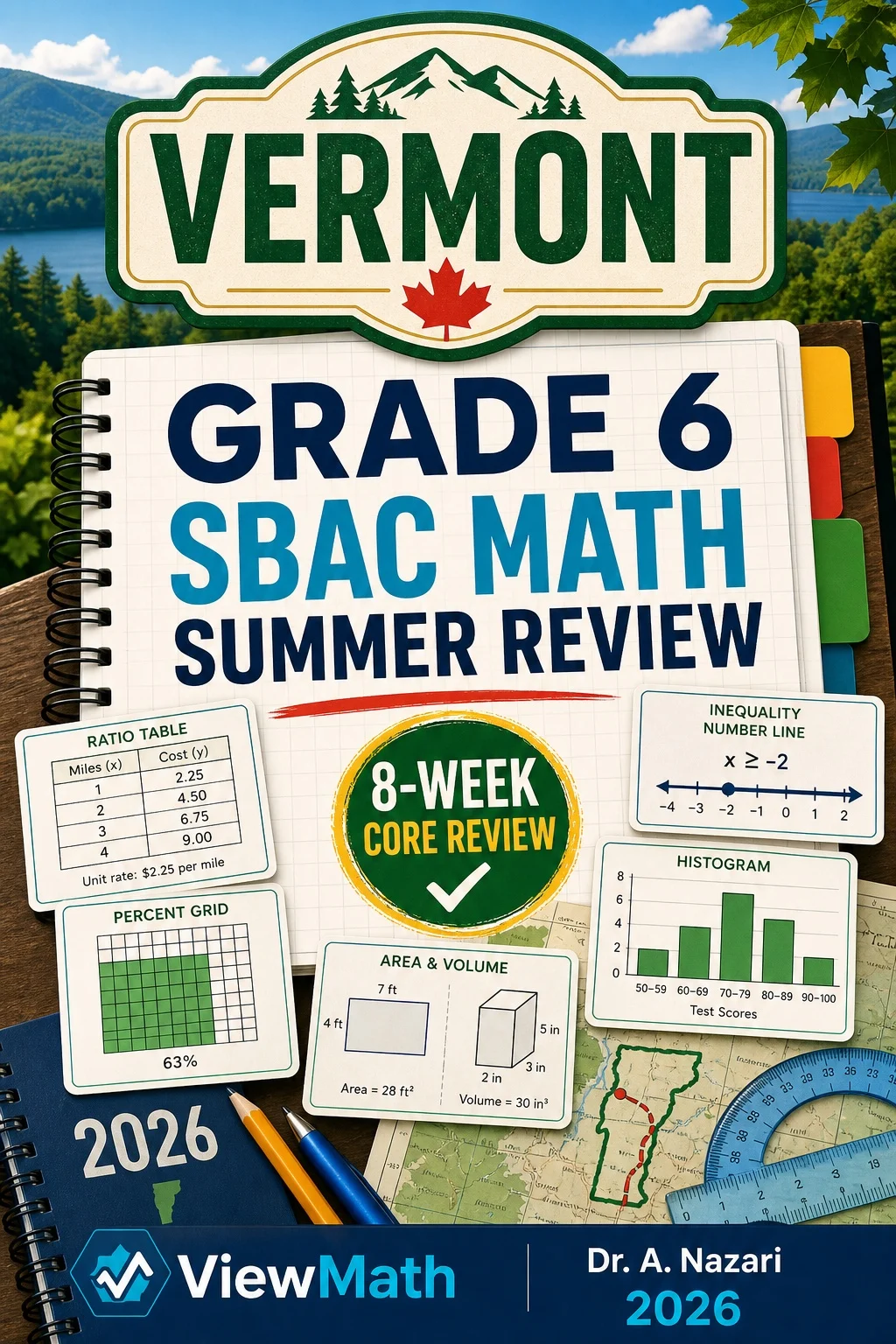 Vermont SBAC Grade 6 Math Summer Review