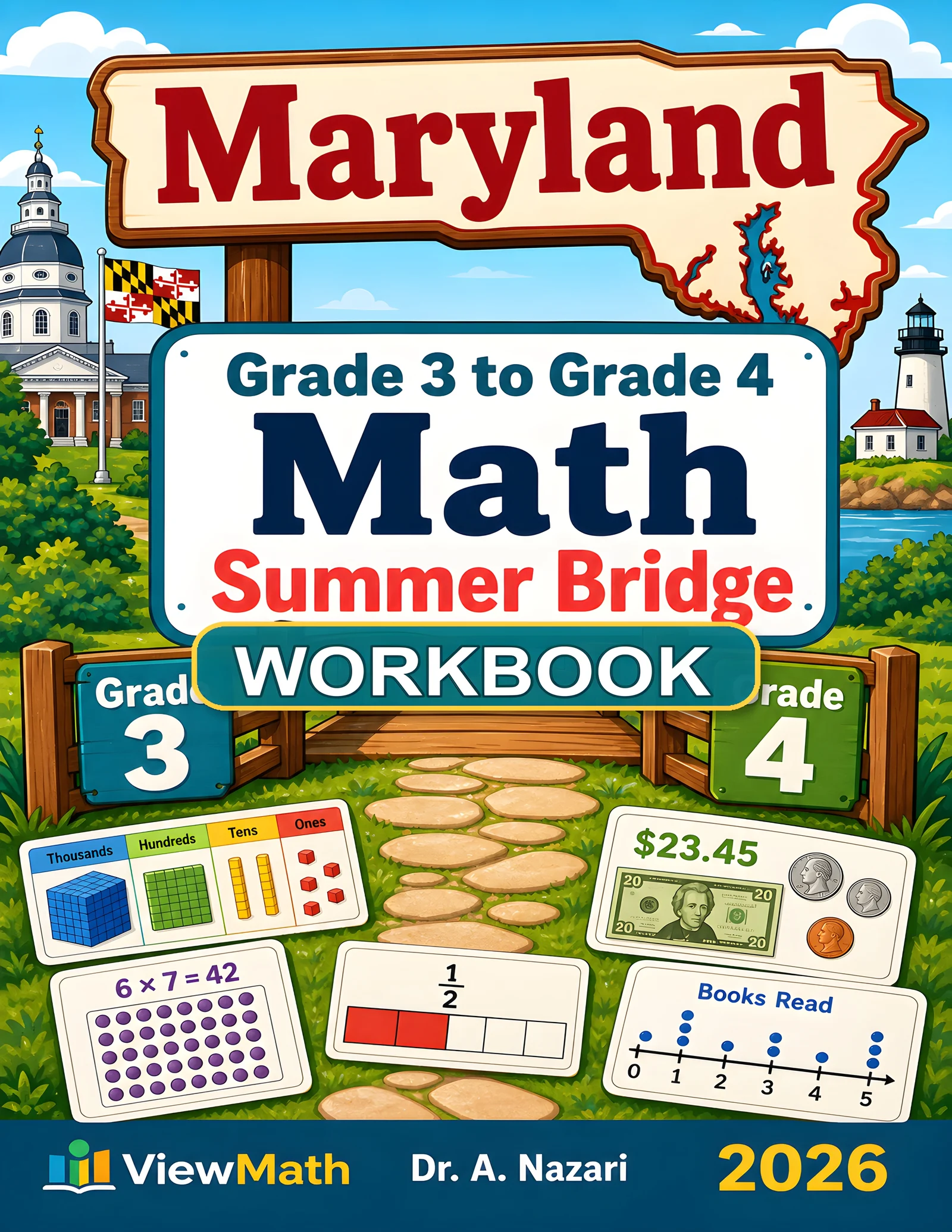 Maryland MCAP Grade 3 Math Summer Bridge Workbook