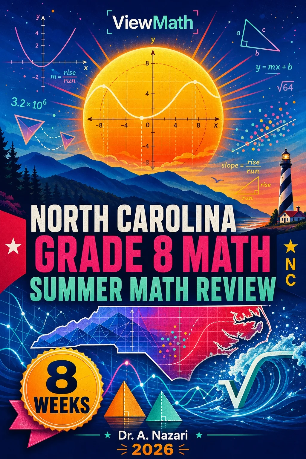 North Carolina NC EOG Grade 8 Math Summer Review