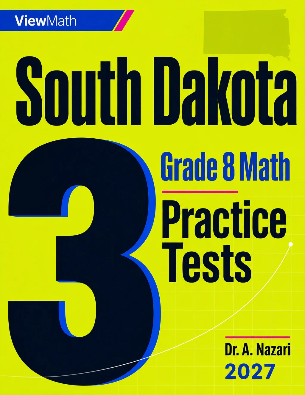 South Dakota SBA Grade 8 Math Practice Tests Bundle: 25 Unique Full-Length Tests
