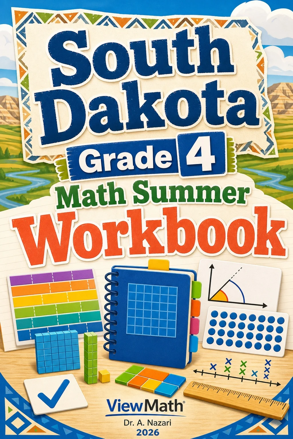 South Dakota SBA Grade 4 Math Summer Review Workbook