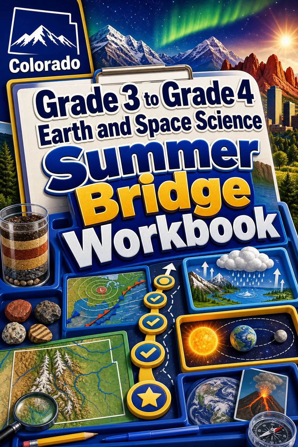 Colorado Grade 3 to Grade 4 Earth and Space Science Summer Bridge Workbook