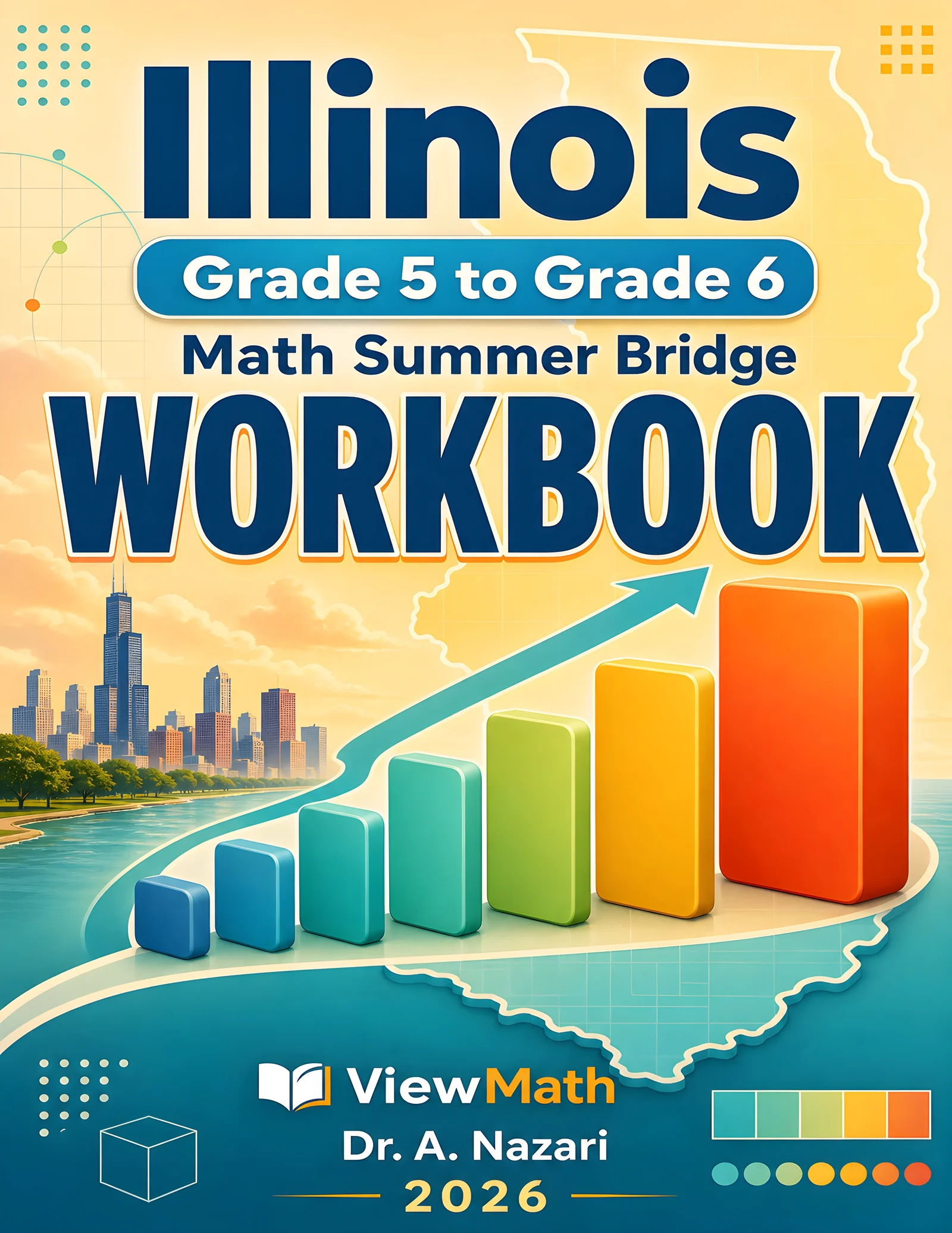 Illinois IAR Grade 5 Math Summer Bridge Workbook