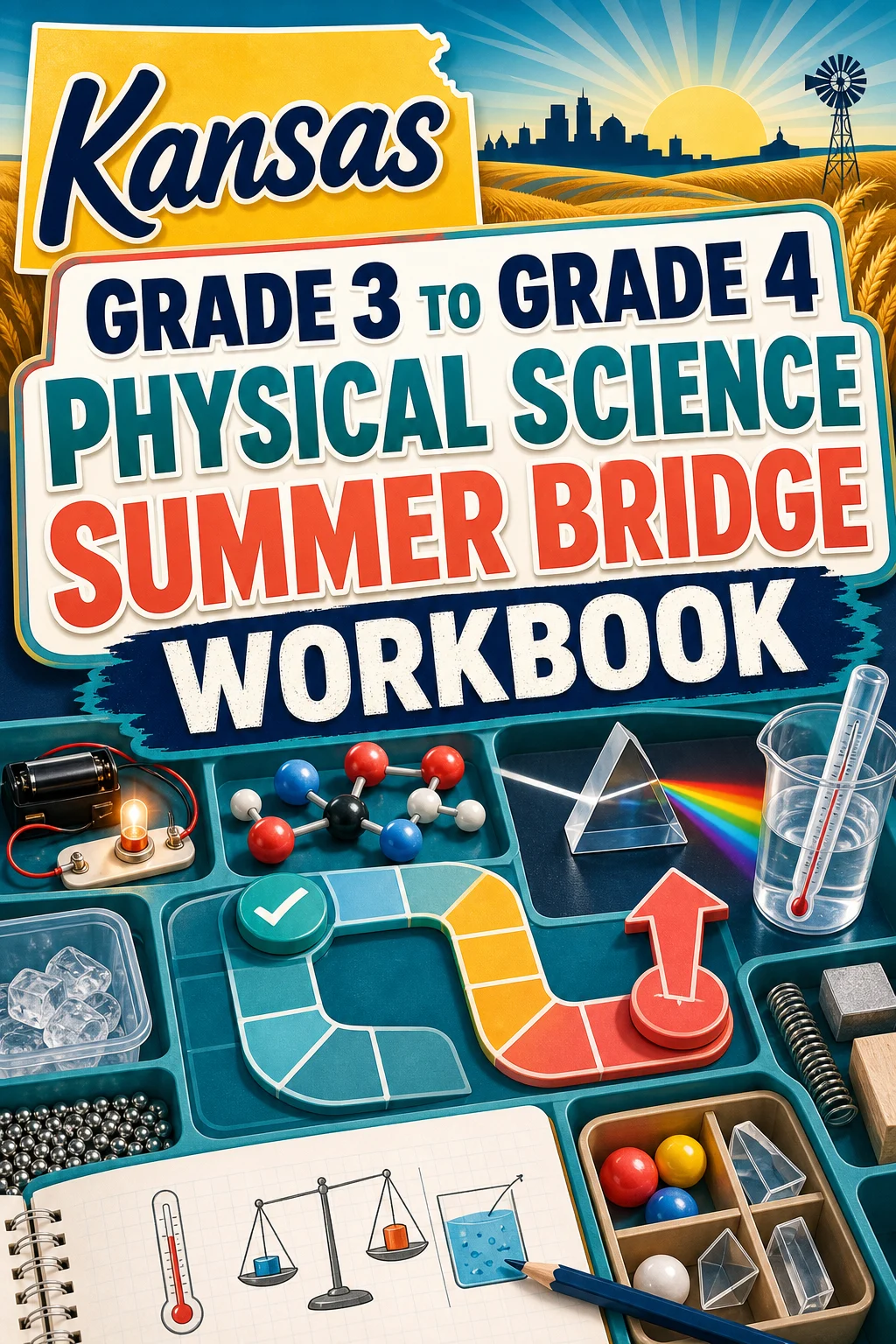 Kansas Grade 3 to Grade 4 Physical Science Summer Bridge Workbook