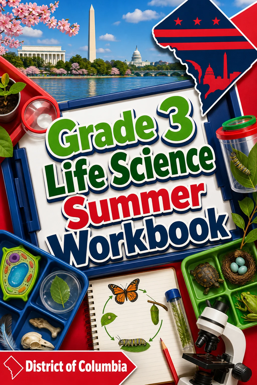 District Of Columbia Grade 3 Life Science Summer Workbook