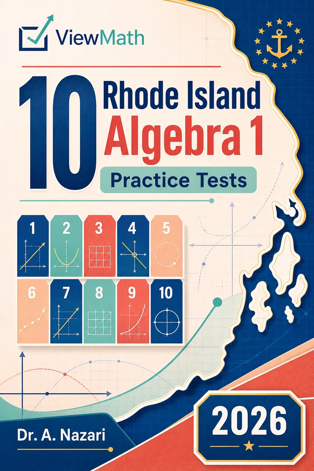 10 Rhode Island RICAS Algebra 1 Math Practice Tests