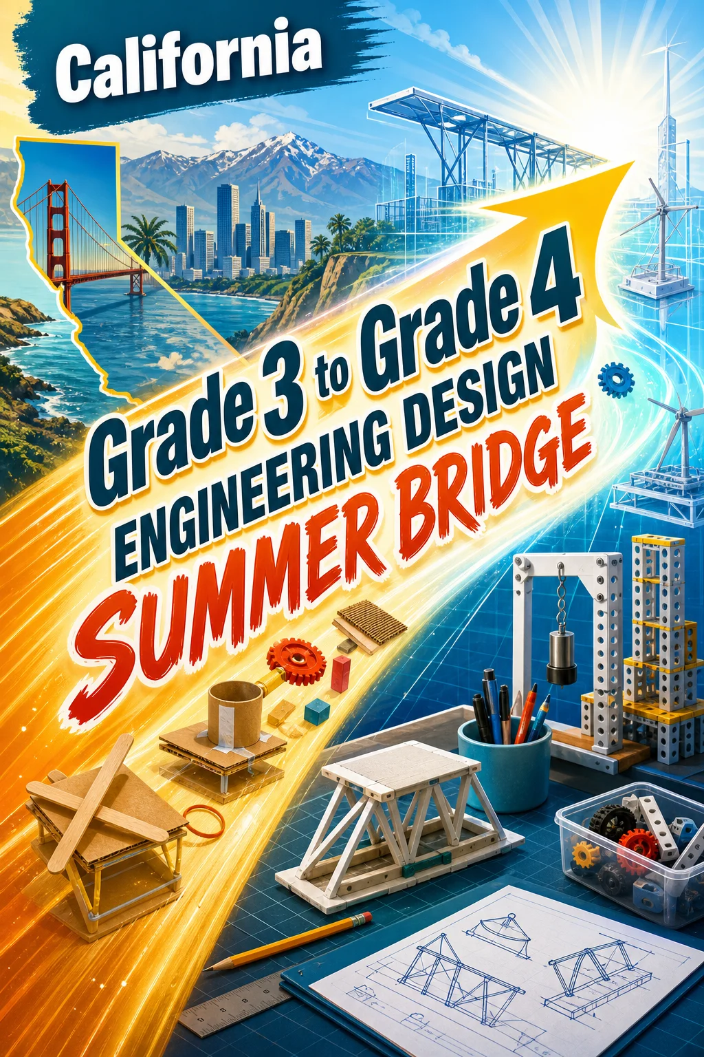 California Grade 3 to Grade 4 Engineering Design Summer Bridge