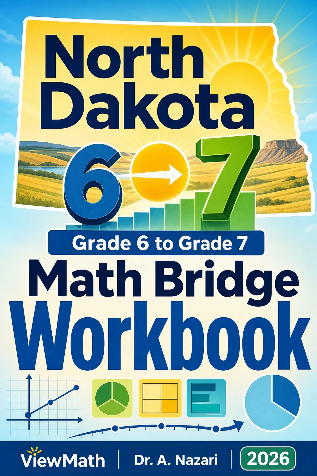 North Dakota NDSA Grade 6 Math Summer Bridge Workbook