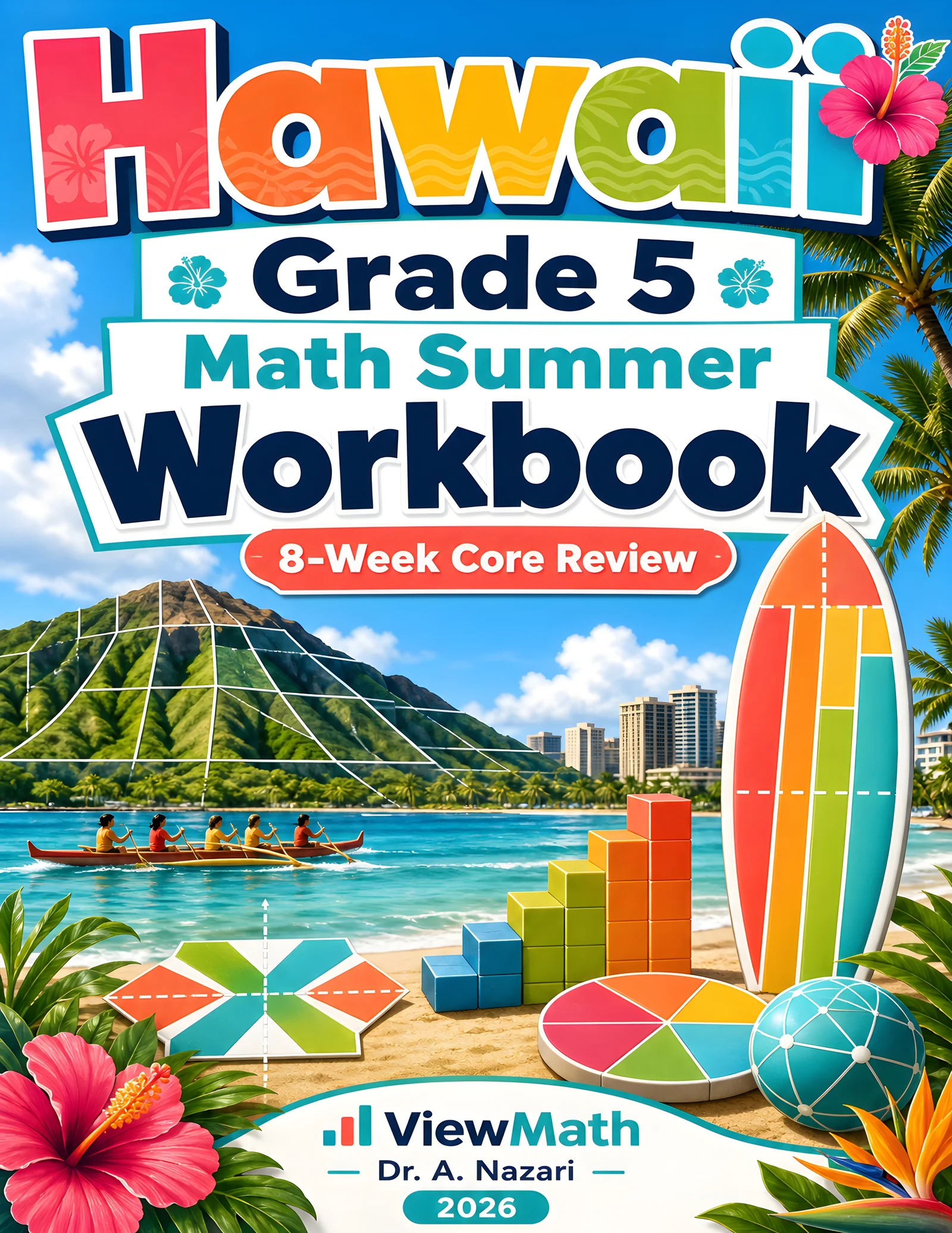 Hawaii SBA Grade 5 Math Summer Review Workbook