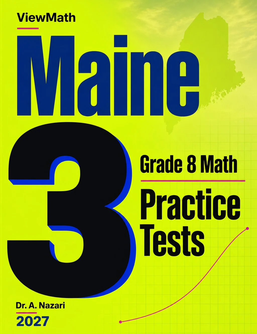 Maine MTYA Grade 8 Math Practice Tests Bundle: 25 Unique Full-Length Tests