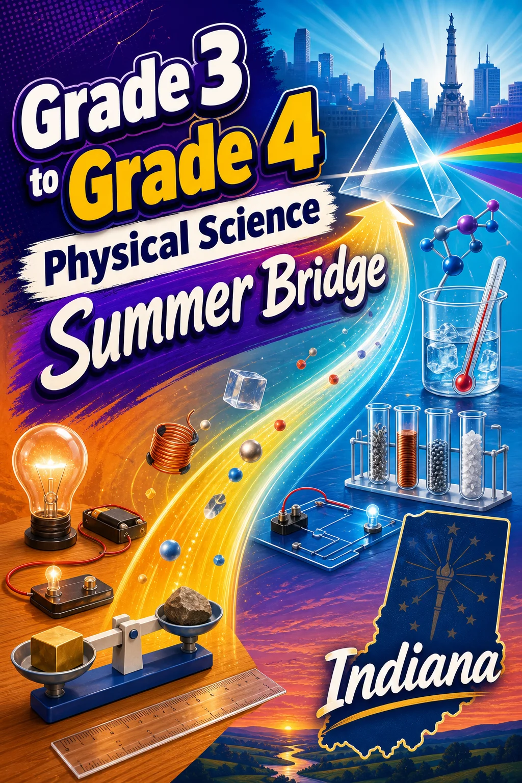 Indiana Grade 3 to Grade 4 Physical Science Summer Bridge