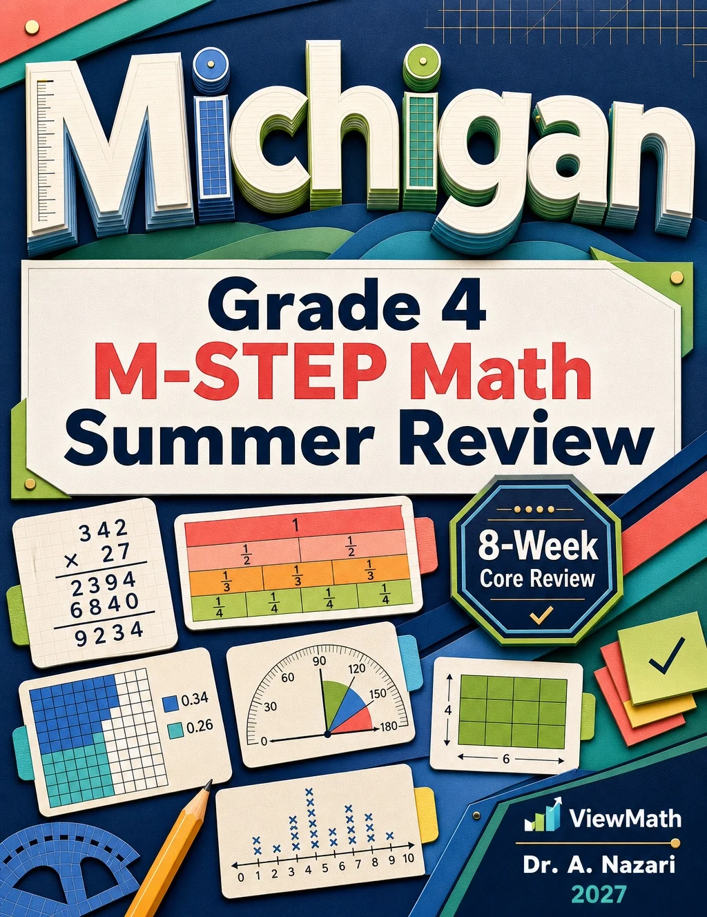 Michigan M-STEP Grade 4 Math Summer Review