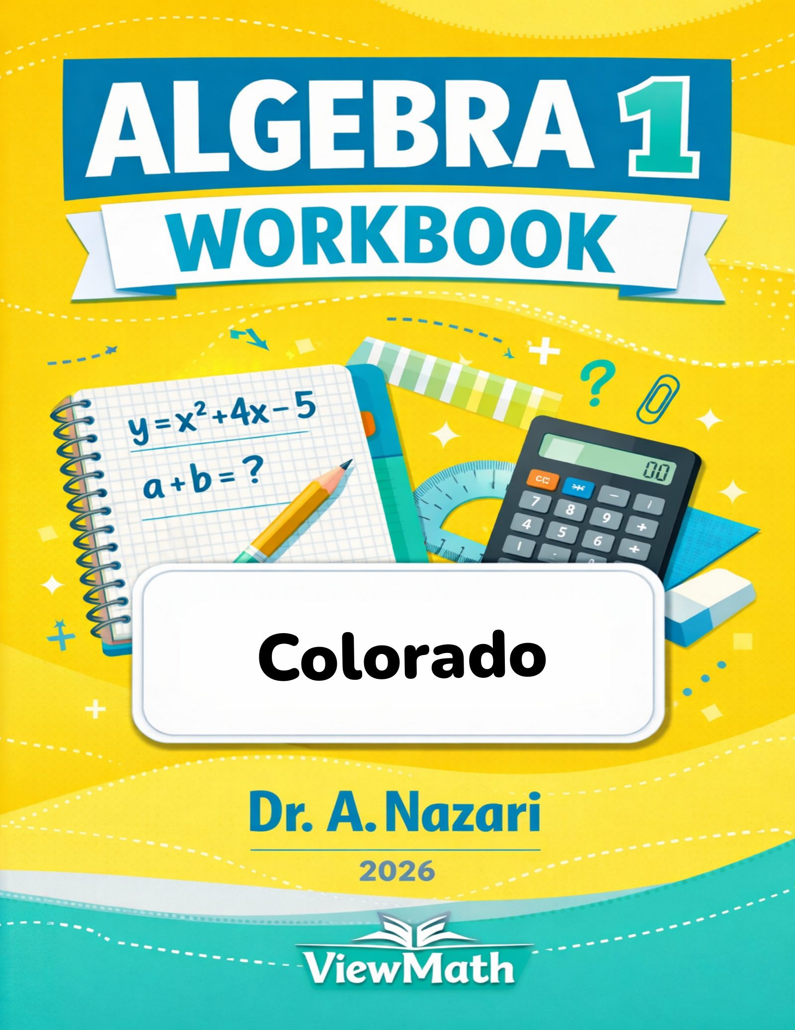 Colorado CMAS Algebra 1 Math Workbook