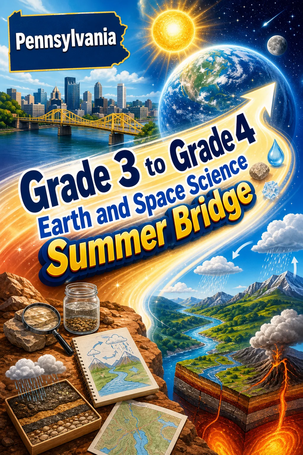 Pennsylvania Grade 3 to Grade 4 Earth and Space Science Summer Bridge
