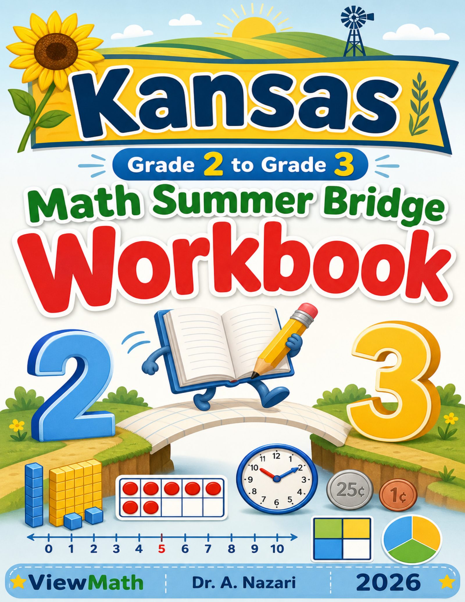 Kansas Grade 2 to Grade 3 Math Summer Bridge Workbook