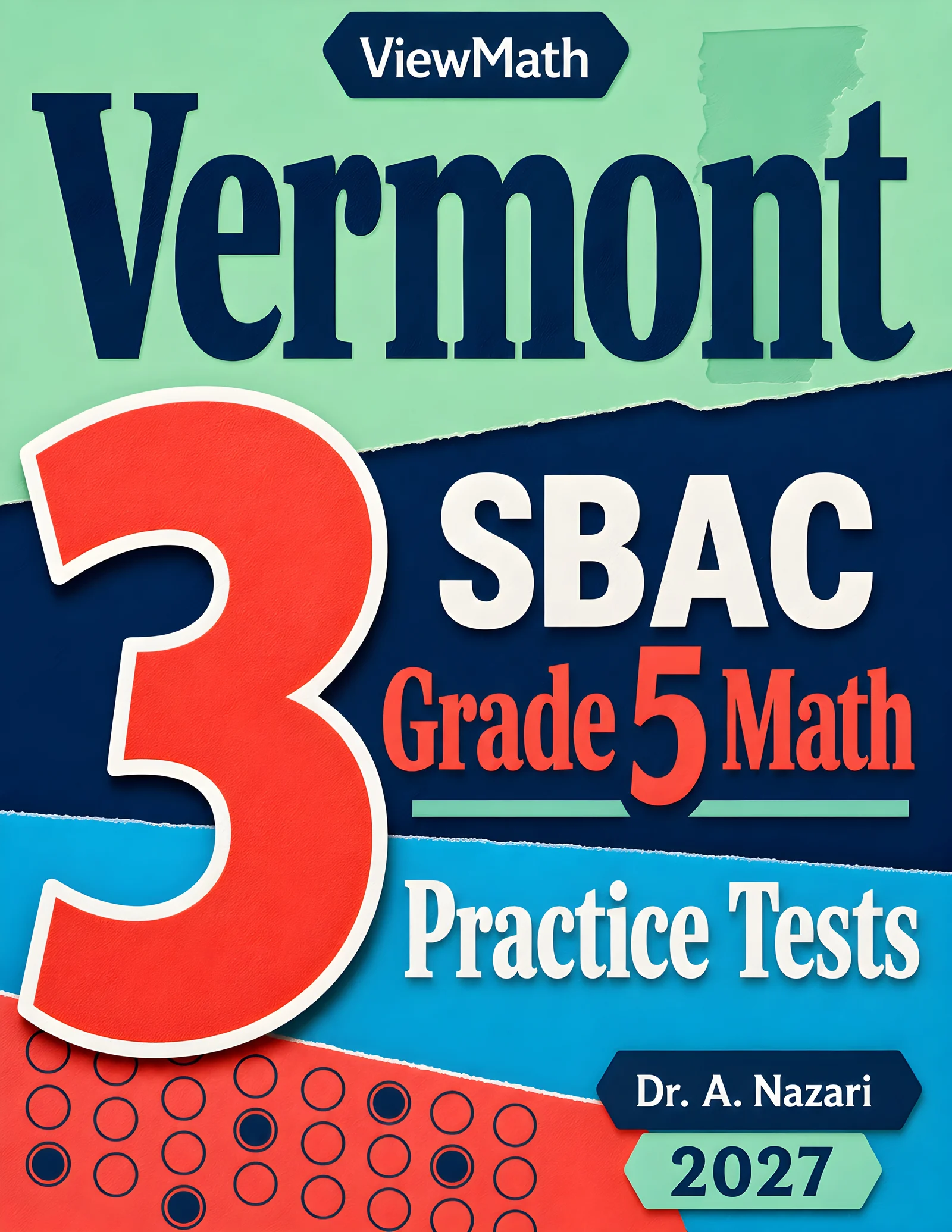 Vermont SBAC Grade 5 Math Practice Tests Bundle: 25 Unique Full-Length Tests