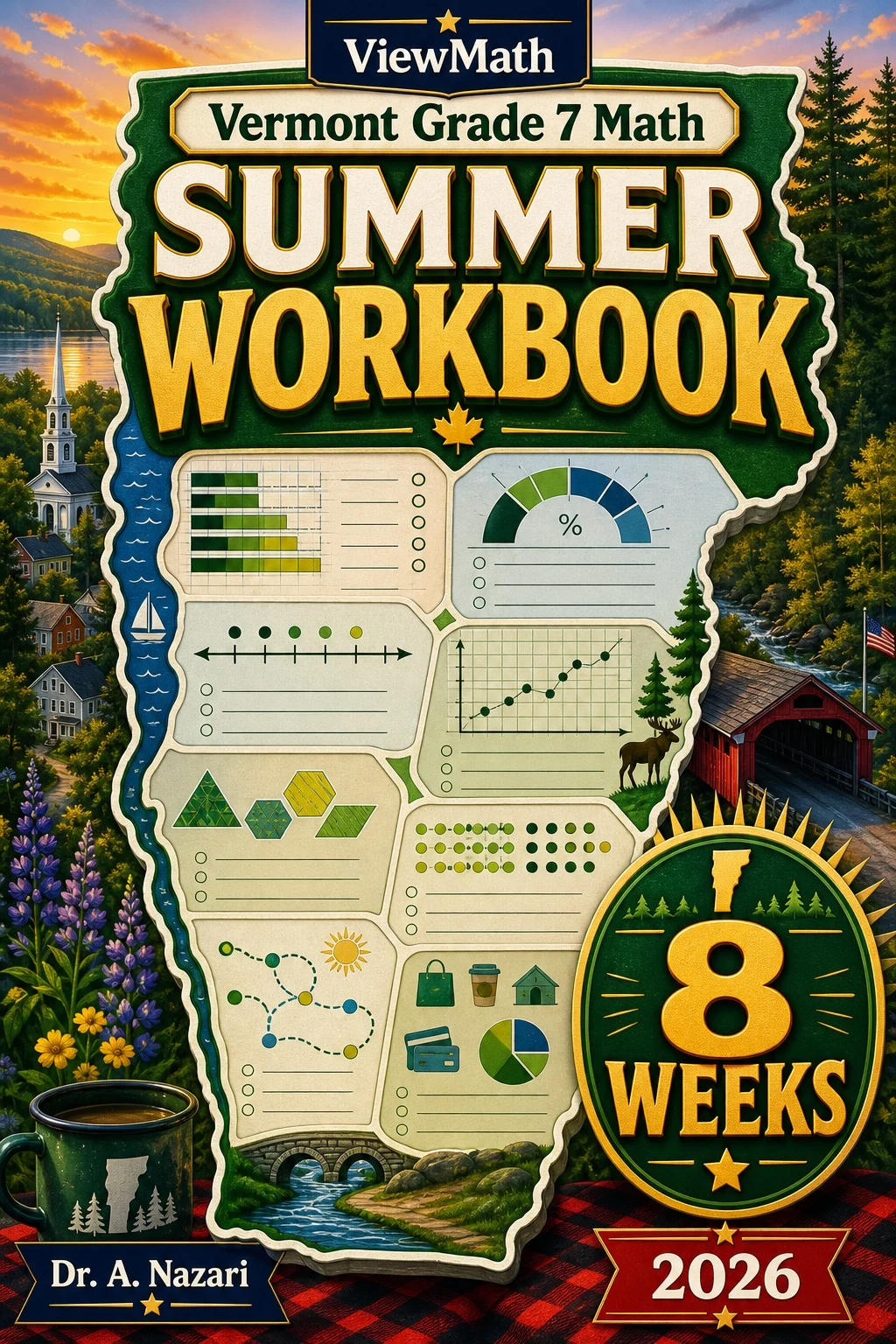 Vermont SBAC Grade 7 Math Summer Review Workbook