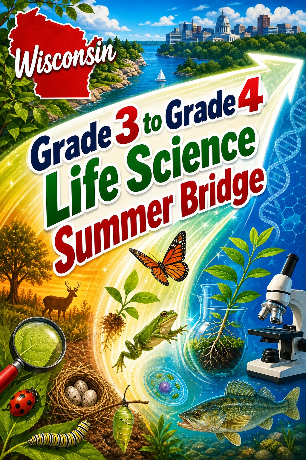 Wisconsin Grade 3 to Grade 4 Life Science Summer Bridge