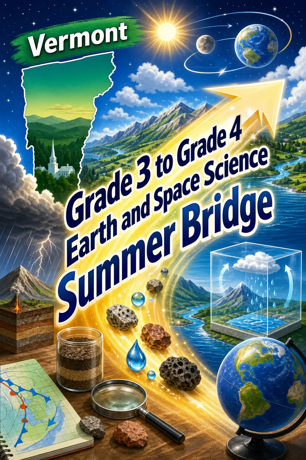 Vermont Grade 3 to Grade 4 Earth and Space Science Summer Bridge
