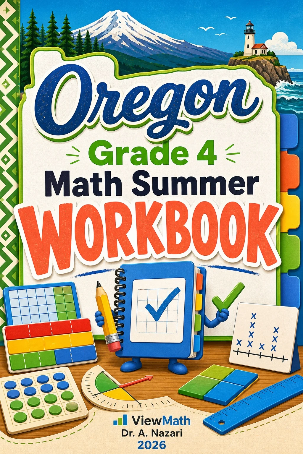 Oregon OSAS Grade 4 Math Summer Review Workbook